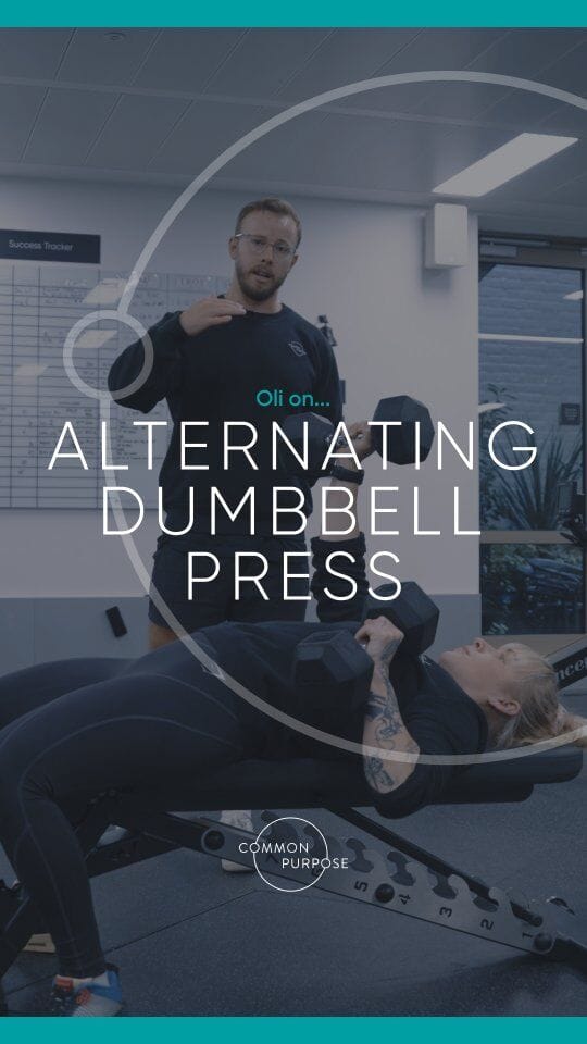 Do you struggle with range of motion through one side, or perhaps  lack stability, or suffer from a stiff shoulder girdle? Then you'll probably want to try alternating your dumbbell press. Here's Oli chatting us through how to do so safely and effectively.

Got any other demos you'd like to see? Let us know!